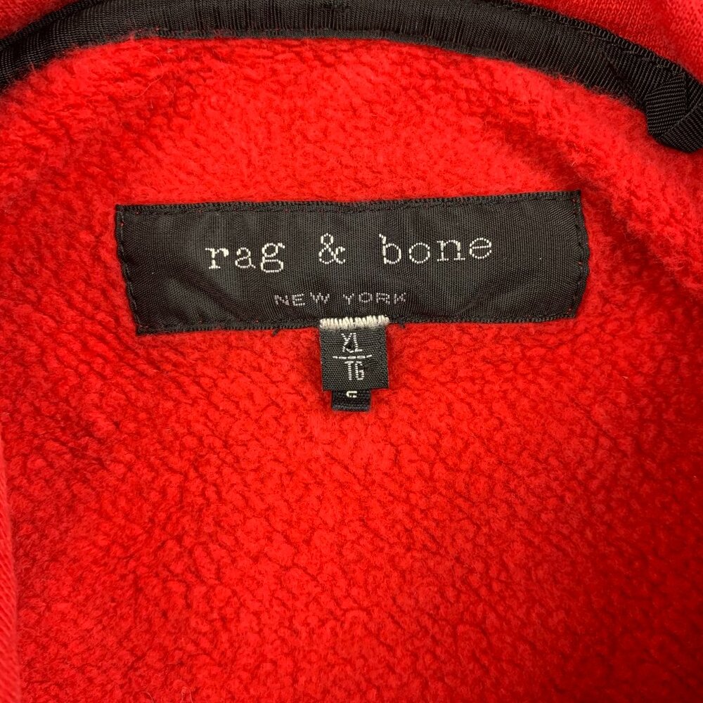 rag & bone Red and Black Hoodie - Picture 3 of 9